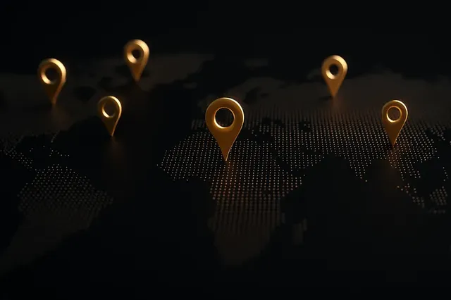 VPN server locations on four continents